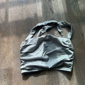 Cute Silver Shiny Going Out Corset Top